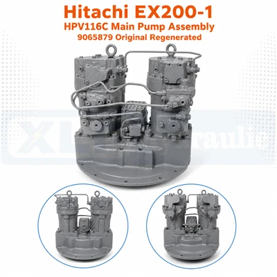 هیتاچی EX200-1 HPV116C مجموعه پمپ اصلی 9065879 بازسازی شده اصلی
